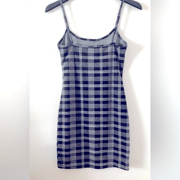 Plaid Spaghetti Strap Mini Dress - Picture 3 of 4